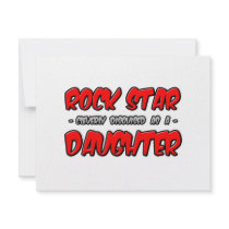 Rock Star...Daughter invitations by Daughter_Shirts Rock Star...Daughter invitations