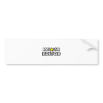 Rock Star Editor Bumper Sticker