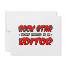 Rock Star...Editor invitations by Editor_Shirts Rock Star...Editor invitations