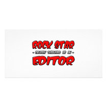 Rock Star...Editor Personalized Photo Card