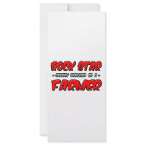 Rock Star...Farmer rack cards by Farmer_Shirts Rock Star...Farmer rack cards