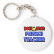Rock Star French Teacher keychains