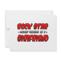 Rock Star...Girlfriend invitations by Girlfriend_Shirts Rock Star...Girlfriend invitations