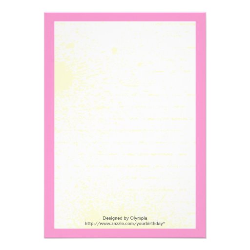 Rock star girly electric guitar birthday announcement