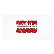 Rock Star...Grandson photo cards