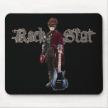 Rock Star Grunge Art Mousepad