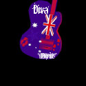 "Rock Star Guitar - Brit Diva" T-Shirt