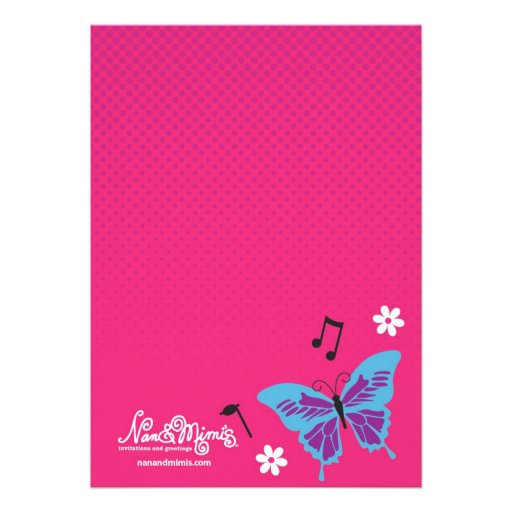 Rock Star, Guitar Hero, Birthday Party Invitations