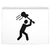 Rock star guitar wall calendar