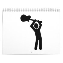 Rock star guitarist calendars
