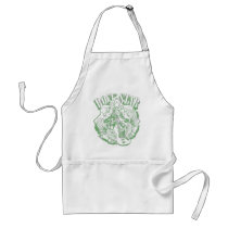 ROCK STAR IN GREEN VINTAGE STYLE aprons