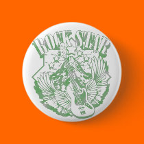 ROCK STAR IN GREEN VINTAGE STYLE buttons