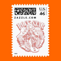 ROCK STAR IN RED VINTAGE STYLE postage