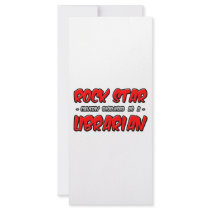 Rock Star...Librarian Rack Card Design