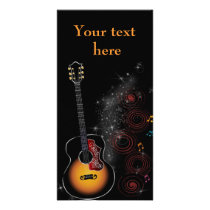Rock star - map personalized photo card