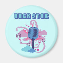 Rock Star Microphone Magnet