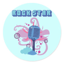 Rock Star Microphone stickers
