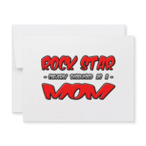 Rock Star...Mom invitations by Proud_Mom_Shirts Rock Star...Mom invitations
