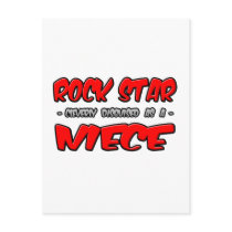 Rock Star...Niece postcards by Niece_Shirts Rock Star...Niece postcards
