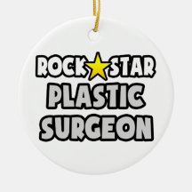 Rock Star Plastic Surgeon Christmas Tree Ornament