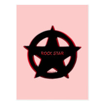 ROCK STAR POST CARD