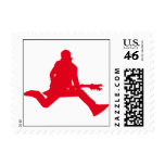 Rock Star Red Postage Stamps