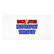 Rock Star Respiratory Therapist Customized Photo Card