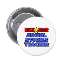 Rock Star Social Studies Teacher buttons