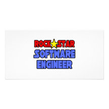 Rock Star Software Engineer Personalized Photo Card