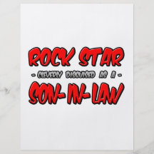 Rock Star...Son-In-Law Full Color Flyer