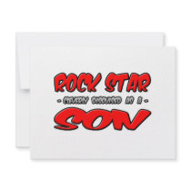 Rock Star...Son invitations by Proud_Son_Shirts Rock Star...Son invitations