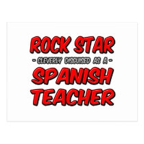 Rock Star...Spanish Teacher postcards