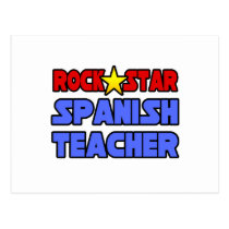 Rock Star Spanish Teacher postcards