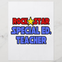 Rock Star Special Ed. Teacher Flyer Design