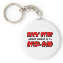 Rock Star...Step-Dad Keychain