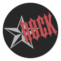 Rock Star Round Sticker