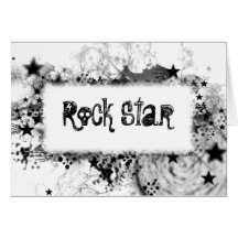 Rock Star Style Greeting Card