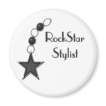 Rock Star Stylist Refrigerator Magnets