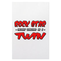 Rock Star...Twin stationery by Shirts_For_Twins Rock Star...Twin stationery
