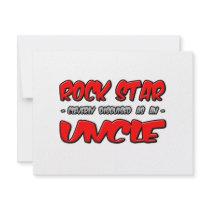 Rock Star...Uncle invitations