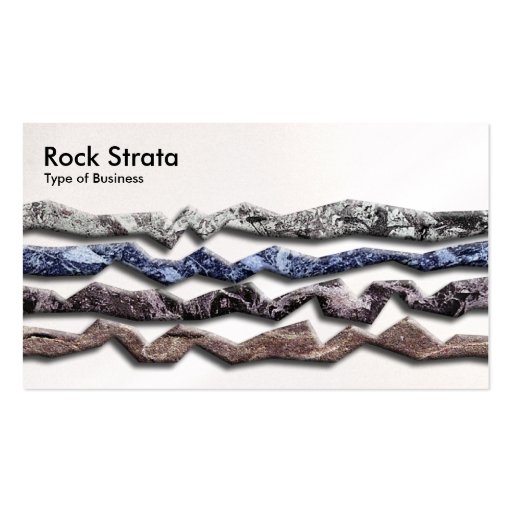 Rock Strata 03 - Pearl Business Card (front side)