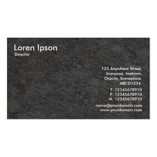 Rock Strata 03 - Pearl Business Card (back side)