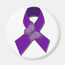 Rock the Ribbon Fibromyalgia Support Refrigerator Magnets