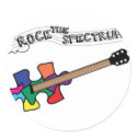 Rock the Spectrum logo stickers