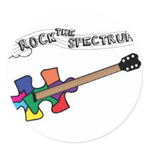 Rock the Spectrum logo stickers by RockTheSpectrum Rock the Spectrum logo stickers