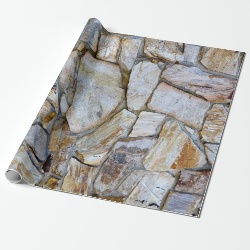 Rock Wall Texture Photo Wrapping Paper Zazzle