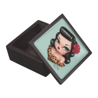 Rockabilly Baby Doll Premium Trinket Boxes
