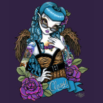 Rockabilly Baby Tattoo Angel Babydoll Top t-shirts