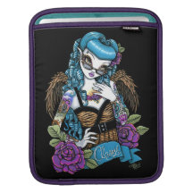 Rockabilly Baby Tattoo Angel IPad Sleeve