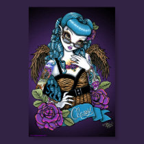 Rockabilly Baby Tattoo Angel Poster posters